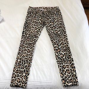 Kate spade size 28 leopard denim